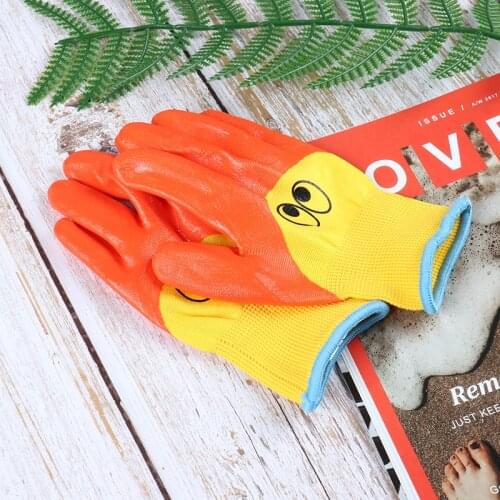 Kids Children Protective Gloves Durable Waterproof Garden Gloves Anti Bite Cut Collect Seashells Protector Planting Work Gadget