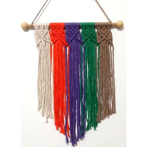 Handmade Door and Wall Decoration with Macrame Color