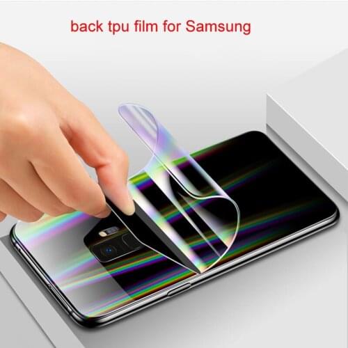 Full Coverage Rear cover Protector For Samsung S10 S10E S9 S8 plus Note 8 9 Self-healing Nano TPU Soft Protective back Film