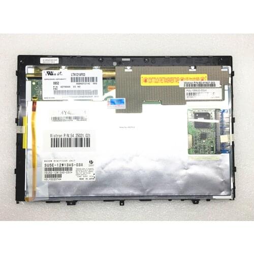 Free Shipping Assembly Laptop Lcd Screen LTN121AP03 Fit for Lenovo X200T X201T with single point stroke touch function
