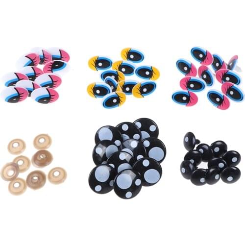 10pcs DIY Doll Cartoon Eyes Safety Eyes for toys Handmade Doll Eye Children Dolls Stuffed Animal Crafts Puppet Accessories