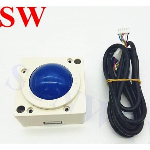 4.5cm Diameter Light blue illuminated LED trackball for Work with 60 in 1 classical game board/Arcade Game Machine accessories