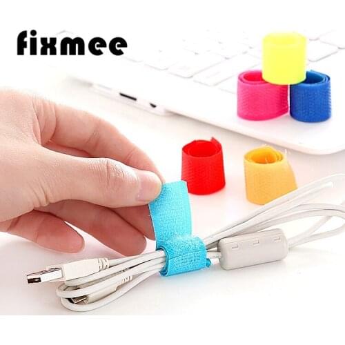 50pcs Nylon Not Self Adhesive Magic Tape Designer Reusable Strap Fastener Hook Loop Cable Cord Tie Strong Stickiness Tidy Straps