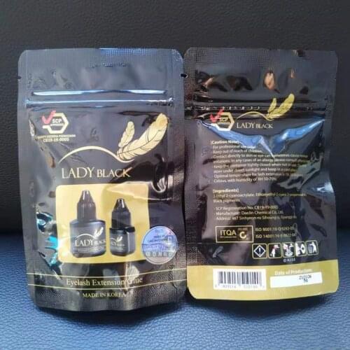 5ml Original Korea Eyelash Extensions sky LADY BLACK False Lash Glue Super Adhesive Glue 3s Fast Drying Makeup Tools Wholesale