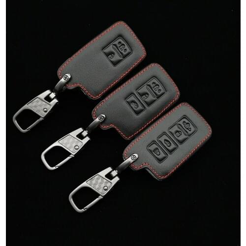 Car Styling Key Cover For Toyota Rav4 Corolla Camry Crown Prado 2/3/4 Button Remote Control Smart Key Case Accessories