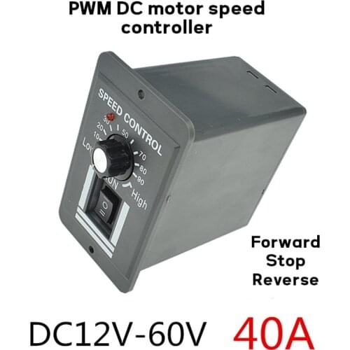 DC 12V/24V/36V/48V DC Motor Controller 40A Brushed Motor Speed Controller 1040 Control Module