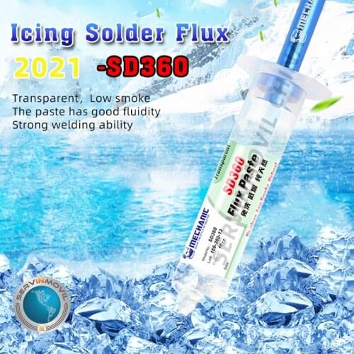 Mechanic SD360 10CC Flux Solder Paste No-clean Transparent Welding Paste Flux With Push Rod Flux Suit for BGA Soldering Tools