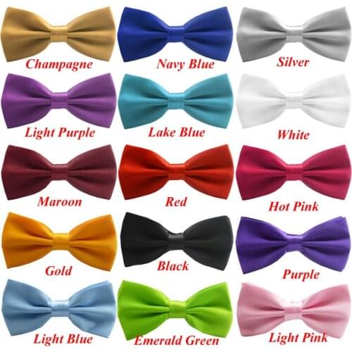 16 Colors Bow Tie For Men 2017 Classic Gravata Solid Novelty Mens Adjustable Tuxedo Brand Wedding Necktie Ties Gravatas Corbatas