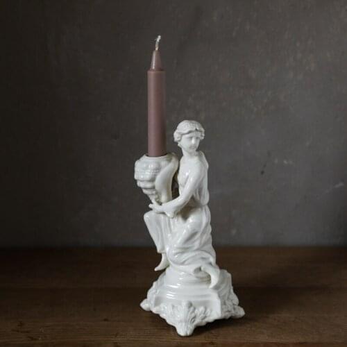 Nordic Style Candle Holders Ceramic Retro Handmade Candlestick Ornaments Wedding Centerpieces Portavelas Table Decoration EB50ZT