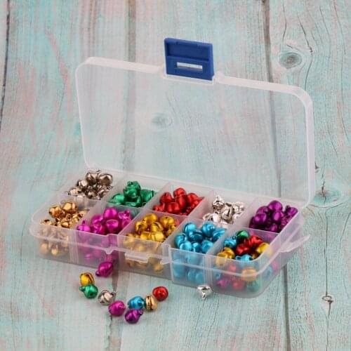 Jingle Bells, 300 Pieces 8MM Crafts Little Bells for DIY Stuffed Animals Supplies, Plush Toys Making Accessories, Wreath Decor