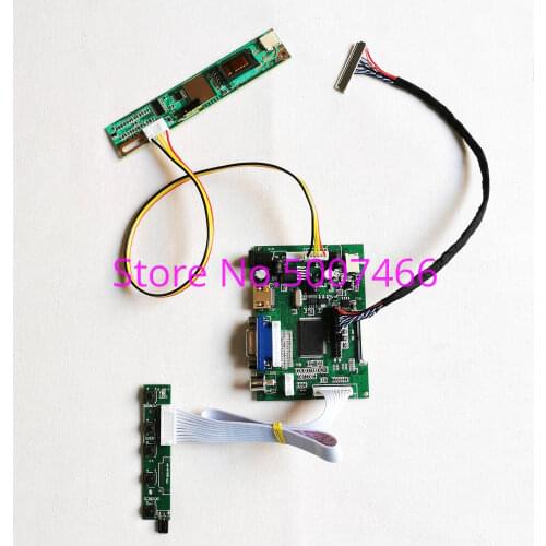 Fit QD15TL02 Rev.01/Rev.02/Rev.03/Rev.04/Rev.05/Rev.06 30-Pin 1CCFL LVDS 1280*800 VGA AV panel monitor controller board kit