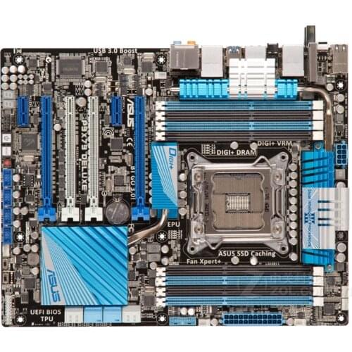 Free shipping original motherboard for for ASUS P9X79 Deluxe DDR3 LGA 2011 USB3.0 boards 64GB X79 Desktop motherborad