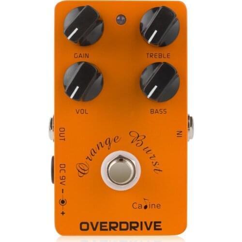 None Orange Burst Overdrive Metal Guitar Effects Guitar Stompbox Delay Mode Pedal String Instrument Accessory for Beginner
