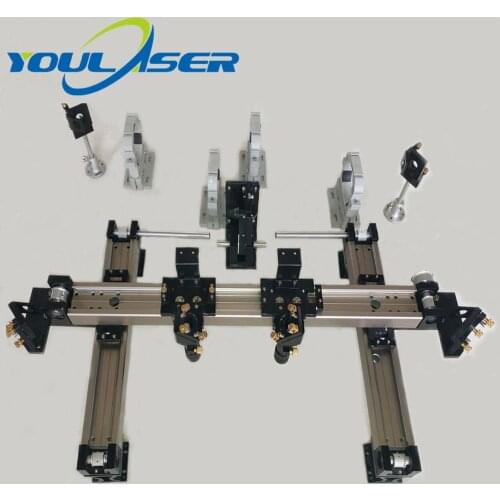 Mechanical Parts Set 600mm*900mm Double Head Laser Kits Spare Parts for DIY CO2 Laser 6090 CO2 Laser Engraving Cutting Machine