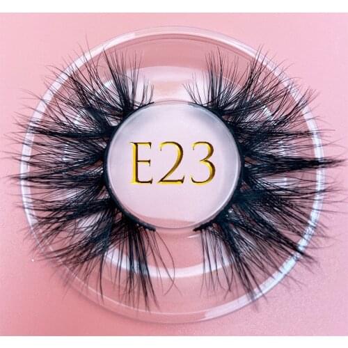 Mikiwi E23 100% 3D mink Hair Volume Soft False Eyelash Natural Makeup False Lashes Criss-cross Wispies Fluffy Eyelash Extension