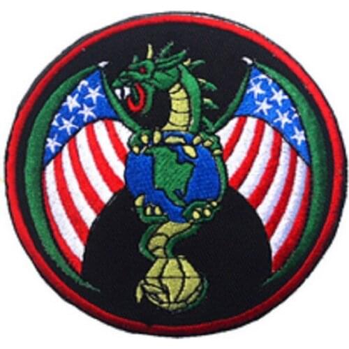 3D Embroidery Armband Loop And Hook US AIR FORCE Patch American Dragon Patch Armbands Reconnaissance Bureau Embroidery Armband