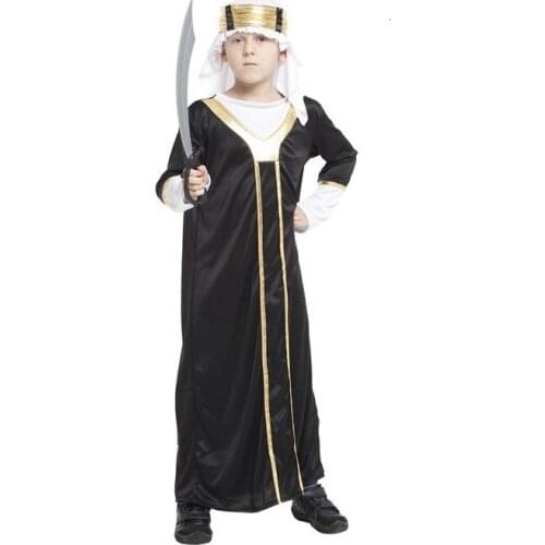 New Halloween Middle East Middle Arab Prince Arabian costume for children carnival party cosplay clothes overalls childrens