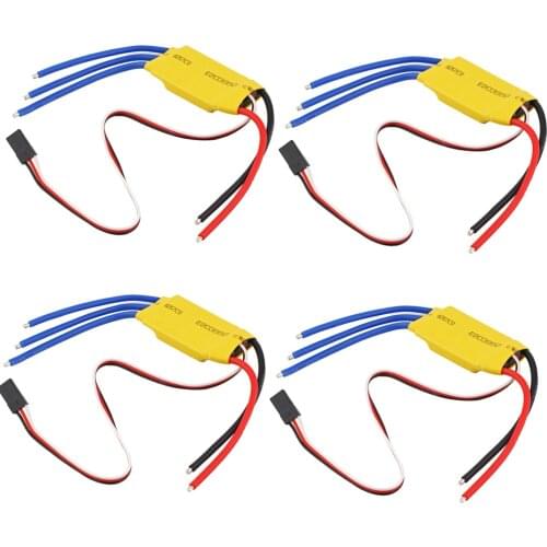4pcs/lot XXD HW30A 30A ESC Brushless Motor Speed Controller RC BEC ESC T-rex 450 V2 Helicopter Boat for FPV F450 Mini Quadcopter