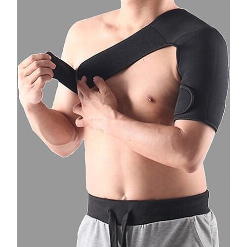 Hot Sale Durable Unisex Adjustable Badminton Basketball Breathable Left Shoulder Support Pad Protector