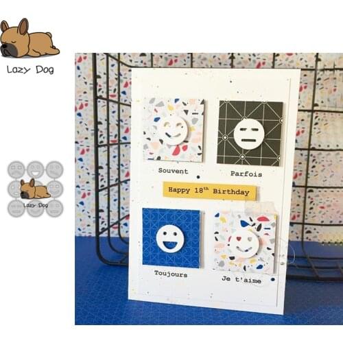 Emoticon Series Metal Cutting Dies Scrapbooking Stencil DIY Mold Knife Craft Embossing Die Cuts Card Making New Dies For 2020