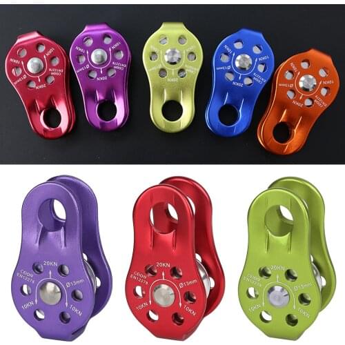 Pulley Fixed Single Pulley Rock Climbing Rescue Hiking Climbing Rope Pulley Mountaineering Rope Climbing Rappelling Accessories