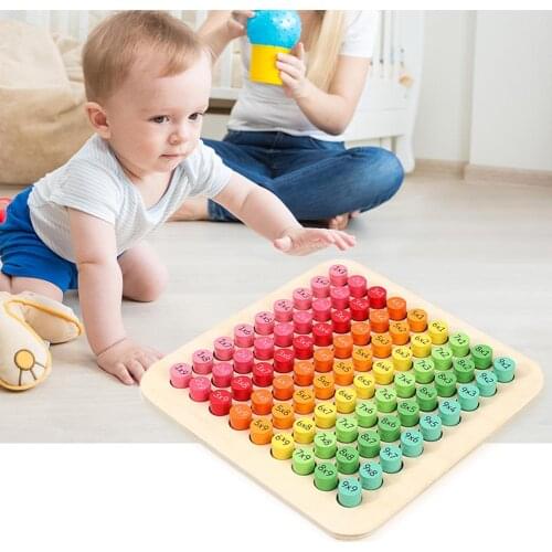 Multiplication Method Table Strong Wood 9x9 Children Early Education Educational Toys Primary School Mathematics Arithmetic