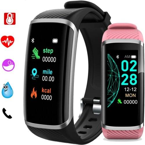 Smart fitness bracelet man woman heart rate blood pressure fitness tracker for Android IOS custom wallpaper smart watch