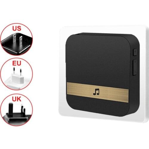 US/EU/UK Plug Wireless Ding Dong Doorbell Smart Dingdong Machine Door Ring Use with Video Doorbell