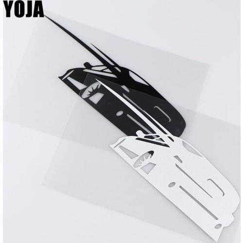 YOJA 18.3X12.2CM Ribbon Tilted Drift Personalized Body Decoration Car Sticker Accessories ZT4-0134