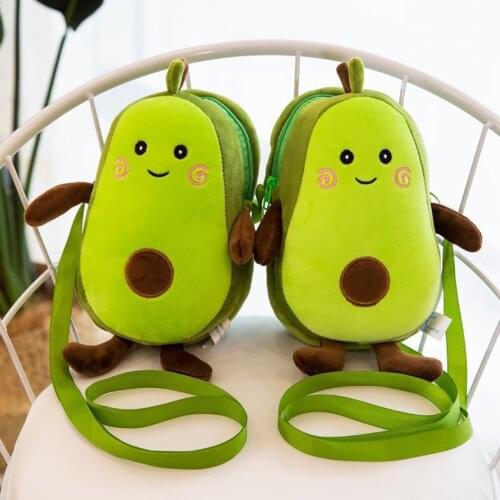 Girls Kawaii Fruit Shape Avocado Crossbody Shoulder Bags Purse Satchel