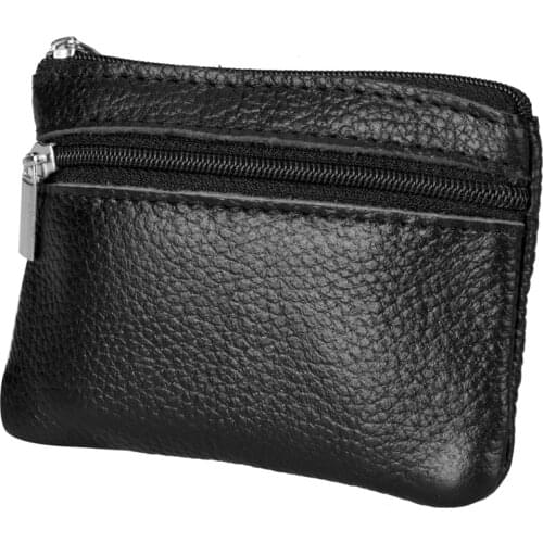 Women Men Wallets Leather Coin Purse Clutch Key Holder Zipper Small Change Soft Bag Mini Black Red Beige 9 Colors Fashion Outfit