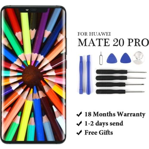 For Huawei Mate 20 Pro LCD Display Screen With Frame+Fingerprint For Huawei Mate 20 Pro LCD Screen For Huawei MATE 20 PRO LCD