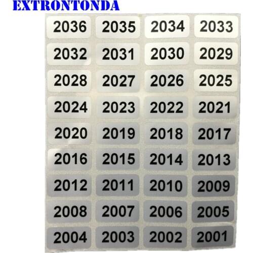 1000 Silver Consecutive Number Labels 2001 to 3000 Inventory Stickers Waterproof 20x10mm Small Size