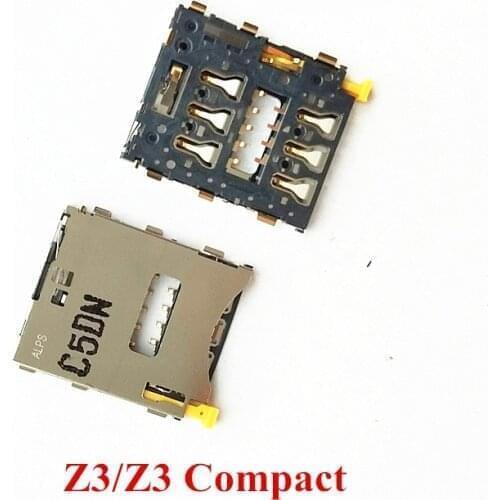 10x Original New Sim Card Reader Holder Tray Slot Socket For Sony Xperia Z L36 Z1 Z2 L39H Z3 Z3 Compact Mini