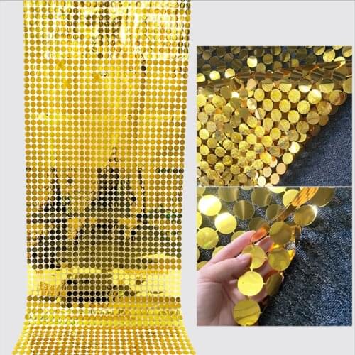 120*90cm Round Shape Sequins Color Flash Wedding Backdrop Wedding Wall Bar Stage Decoration Glam Shimmer Sequin Wall