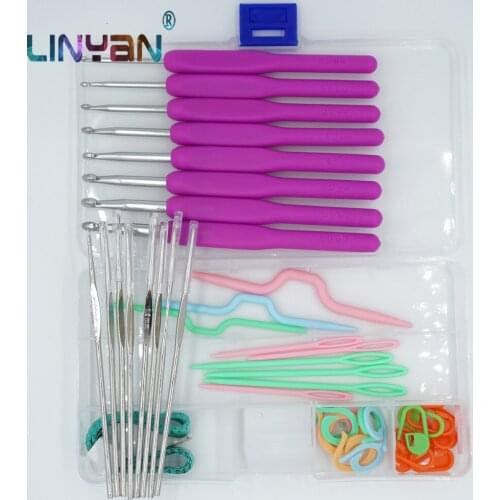 2016 DIY crafts [1.0mm-6.0mm] Knitting needles Crochet hook Bearded needle Latch needle Sweater Scarf Shoes Weaving tools ZL5168