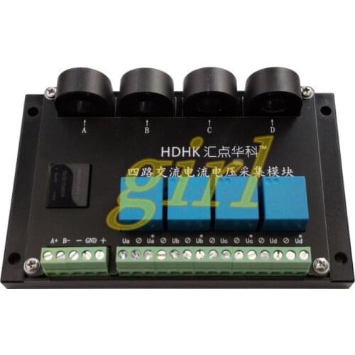 4-channel PLC AC current transmitter voltage power mutual inductance acquisition and measurement sensor module