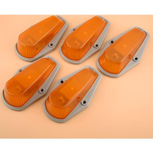 5Pcs Car Roof Cab Marker Running Light Bases Housings Covers Fit for Ford F150 F250 F350 1997-1986 1985 1984 1983 1982 1981 1980