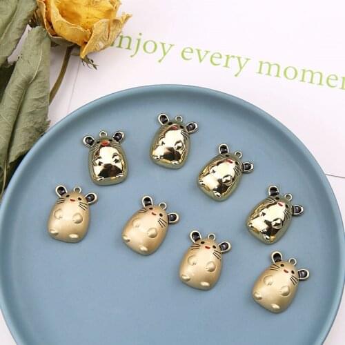 6pcs Japanese Style Earrings For Women Stay Cute Animal Mouse Earring Cartoon Children Lady Pendant Diy Jewelry Accessories