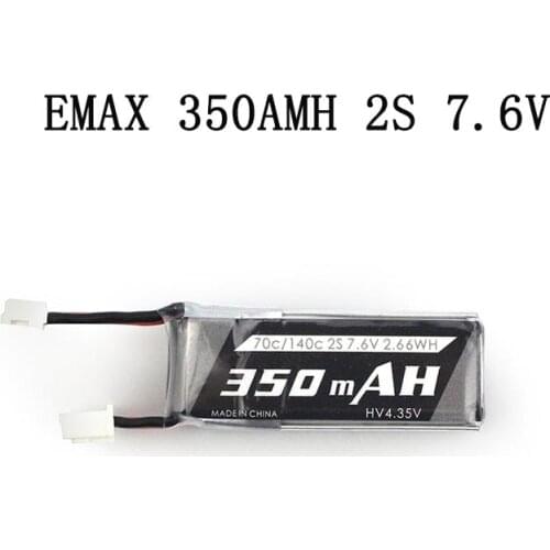 NEW Emax 1S 300mah 7.6V 50C/100C HV Lipo Battery PH2.0 Plug for Tinyhawk II Race Indoor FPV Racing Drone