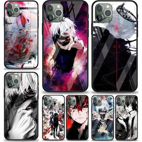Anime Tokyo Ghoul for Apple iPhone 12 Pro Max Mini 11 Pro XS Max X XR 6S 6 7 8 Plus Luxury Tempered Glass Phone Case