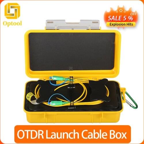 SC/APC-SC/APC 1310/1550nm OTDR Dead Zone Eliminator,Fiber Rings 500M Fiber Optic OTDR Launch Cable Box 1Km 2Km Single Mode