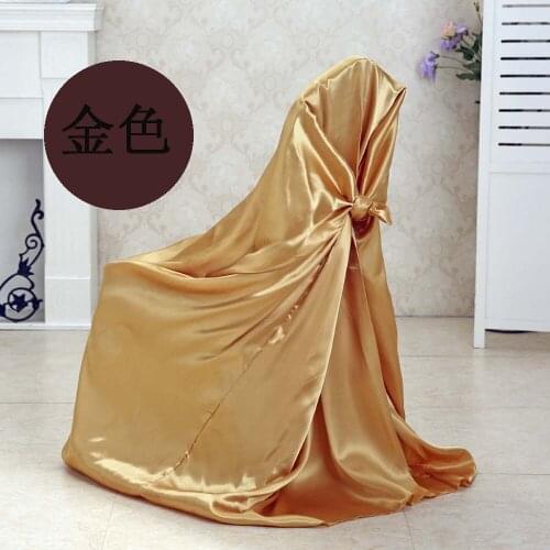 Factory Price Wholesale Satin Universal Chair Covers For Wedding,Party,Hotel