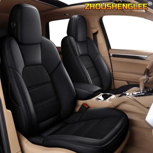 ZHOUSHENGLEE Custom leather car seat cover For suzuki grand vitara jimny KIZASHI swift sx4 baleno IGNIS car seats protector