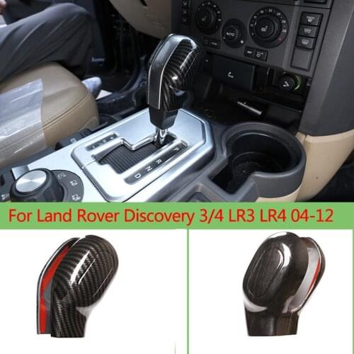 2 Pcs ABS Car gear lever decoration protective cover sticker For 04-12 Land Rover Discovery 3/4 LR3 LR4 car Accessories