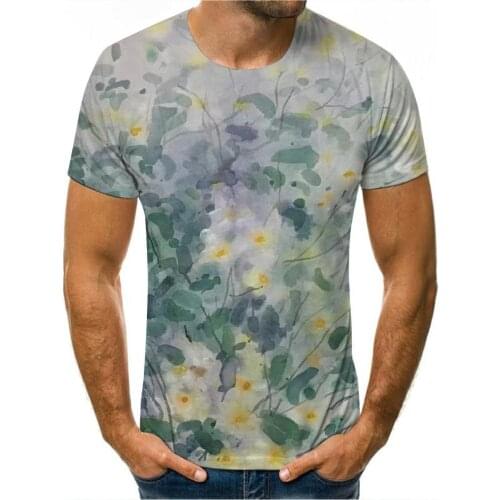 Creative Art Graffiti 3D Mens T-Shirt Gradient Flower Trend Street Shooting Sports Quick-Drying Clothes Ladies Jacket