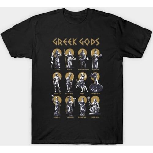 Greek Gods Greek Mithology Ancient Legends T-Shirt. Summer Cotton O-Neck Short Sleeve Mens T Shirt New S-3XL