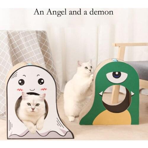 Cat Scratching Toy Double-Sided Pattern Board Claw Grinder Scratcher Cats Supplies Wear-Resistant Scratcher Accessories Toys