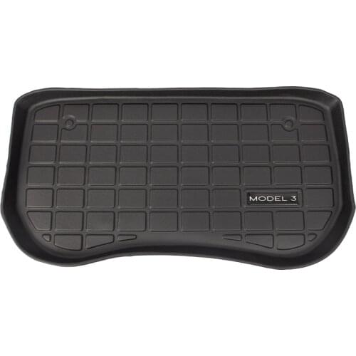New Model3 Car Front Trunk Mat For Tesla Model 3 2021 Accessories TPE Mats Wearable Waterproof Cargo Tray Storage Pads