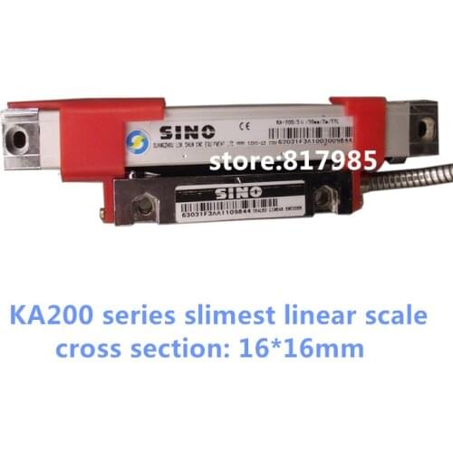 Sino slimest KA200 linear glass scale 16*16mm cross section 1micron linear encoder